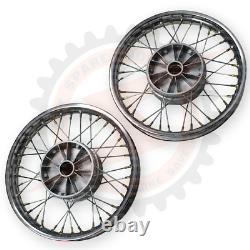16 Complete Wheel Rim Set Compatible With Jawa 250 350 Cw 36 Spoke Wheel Pair