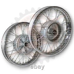 16 Complete Wheel Rim Set Compatible With Jawa 250 350 Cw 36 Spoke Wheel Pair