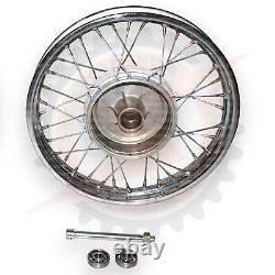 16 Complete Wheel Rim Set Compatible With Jawa 250 350 With Axle And Bearing