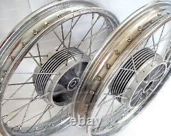 16 Complete Wheel Rim Set For Jawa 250 350 Cw 36 Spoke Wheel Pair