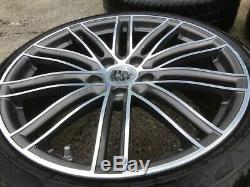 17-19 Porsche 991 Turbo S Design Oem Wheels Rims Tires Set Complete 20