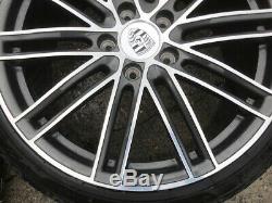 17-19 Porsche 991 Turbo S Design Oem Wheels Rims Tires Set Complete 20