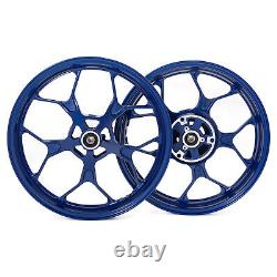 17 Complete Front Rear Blue Wheels Rims For Yamaha YZF-R25 YZF-R3 MT-25 MT-03