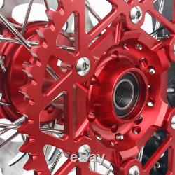 17 Complete Wheel Rims Brake Disks Sprocket Set For Honda CRF 250 450 R X 04-12