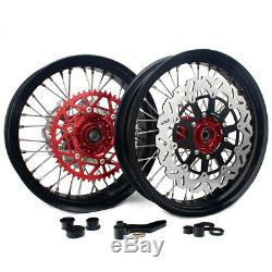 17 Complete Wheel Rims Brake Disks Sprocket Set For Honda CRF 250 450 R X 04-12