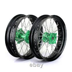 17 Complete Wheels Rim Brake Discs for Kawasaki KXF 250 450 KX250F KX450F 06-18