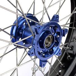 17 Supermoto Complete Wheels Rims Hubs Discs For Yamaha YZ250F YZ450F 2014-2019