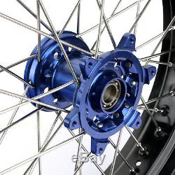 17 Supermoto Complete Wheels Rims Hubs for Yamaha YZ250F YZ450F 09 10 11 12 13