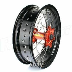 17'' Supermoto Complete Wheels for KTM SX SX-F 125-450 13-17 EXC 530 EXC-F 450