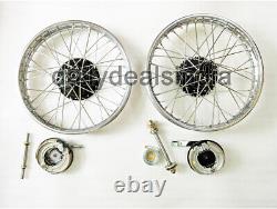 19 Complete Wheel Rim Pair BSA For Enfield