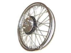 19 Half Width Front Wheel Spokes & Brake Complete Assembly Bsa Norton Enfield