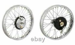 19 Half Width Hub Front& Rear Complete Wheel Rim Assembly For Royal Enfield Bsa