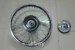 19 Half Width Hub Front& Rear Complete Wheel Rim Assembly For Royal Enfield Bsa