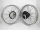 19 Half Width Hub Front& Rear Complete Wheel Rim Set Assembly Royal Enfield Bsa