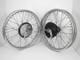 19 Half Width Hub Front& Rear Complete Wheel Rim Set Assembly Royal Enfield Bsa
