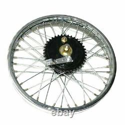 19 Half Width Hub Rear Complete Wheel Rim Assembly Royal Enfield Bsa New