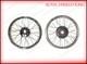 19 Wheel Rim Pair Complete With Spokes Half & Width Hub Bsa Enfield