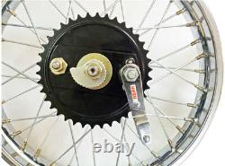 19 Wheel Rim Pair Complete With Spokes Half & Width Hub BSA Norton Enfield