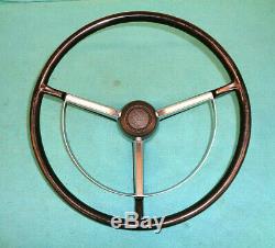 1968 Gtx Charger Dart Cuda A / B-body Mopar Blk Steering Wheel W-trim No Cracks