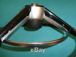 1968 Gtx Charger Dart Cuda A / B-body Mopar Blk Steering Wheel W-trim No Cracks