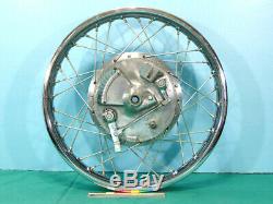 1970-1977 Yamaha XS1 XS1B Front Wheel rim hub brake plate GOOD complete XS650