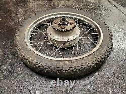 1975 Yamaha RD200 RD 200 original oem COMPLETE REAR WHEEL rim hub drum tire 18