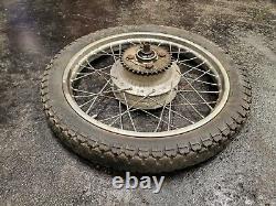 1975 Yamaha RD200 RD 200 original oem COMPLETE REAR WHEEL rim hub drum tire 18