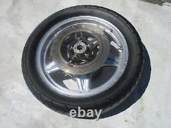 1978 1982 CBX1000 COMPLETE REAR WHEEL RIM 4.25H18, SPROCKET, DISC'S and TIRE