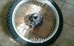 1978 Yamaha YZ400E Complete Front Wheel Rim Hub Drum Spindle Spaces