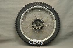 1980 1981 Yamaha IT175 IT 175 Front Rear Wheel Tire Rim Set Hub COMPLETE