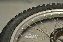 1980 1981 Yamaha IT175 IT 175 Front Rear Wheel Tire Rim Set Hub COMPLETE