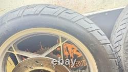 1981 Suzuki Gs 650 Gs650 Gtz 1 Front Rear Wheels Rims With Tyres Complete