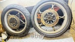 1981 Suzuki Gs 650 Gs650 Gtz 1 Front Rear Wheels Rims With Tyres Complete