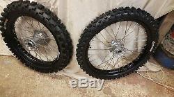 1989 Rm 250 Wheels 21 19 Completely Rebuilt New DID Rims 1988 To 1995 125 250