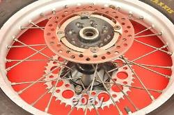 1992 1993 1994 Honda CR250 CR250R CR 250 Complete Rear Wheel Tire Rim Hub