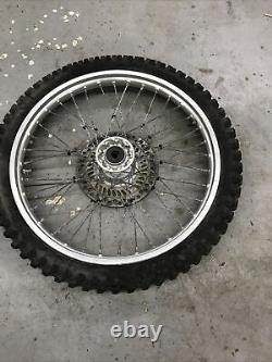 1992-1994 cr125 front wheel rim tire complete 1992 1993 1994 cr250 cr500