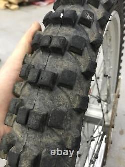 1992-1994 cr125 front wheel rim tire complete 1992 1993 1994 cr250 cr500