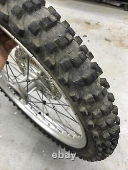 1992-1994 cr125 front wheel rim tire complete 1992 1993 1994 cr250 cr500