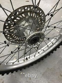 1992-1994 cr125 front wheel rim tire complete 1992 1993 1994 cr250 cr500