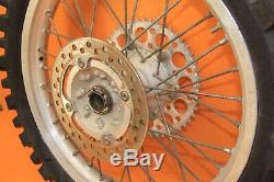 1996 95-97 CR125R CR125 OEM Rear Wheel Complete Hub Rim Spokes Tire 19x1.85