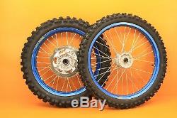 1998-2001 YZ250 YZ125 BLUE Excel Front Rear Wheel Set Complete Hub Rim Tire Spok