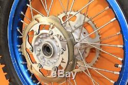 1998-2001 YZ250 YZ125 BLUE Excel Front Rear Wheel Set Complete Hub Rim Tire Spok