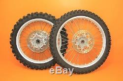 1998 96-98 YZ125 YZ250 OEM Front Rear Wheel Set Complete Hub Rim Spokes Tire