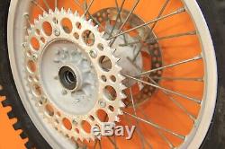 1998 96-98 YZ125 YZ250 OEM Front Rear Wheel Set Complete Hub Rim Spokes Tire