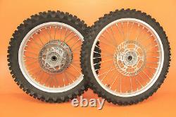 1999 99-02 KX250 KX 250 OEM Front Rear Wheel Set Complete Hub Rim Spokes Tires