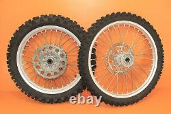 1999 99-02 KX250 KX 250 OEM Front Rear Wheel Set Complete Hub Rim Spokes Tires