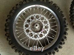 1999 KTM MXC250 Complete Front & Rear EXCEL Wheels & Talon Hubs Wheel Rims Rim