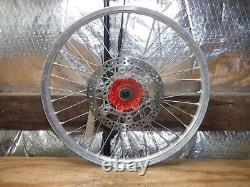 1999 Yamaha Yz250 Front Wheel Hub Spokes Rim Complete