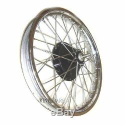 19half Width Front Wheel Rim Spokes &brake Complete Assembly Norton Bsa@24.7