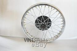 19half Width Front Wheel Rim Spokes &brake Complete Assembly Norton Bsa@24.7